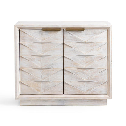Cream Mango Wood Buffets & Cabinet Marvin Two-Door Buffet Collection