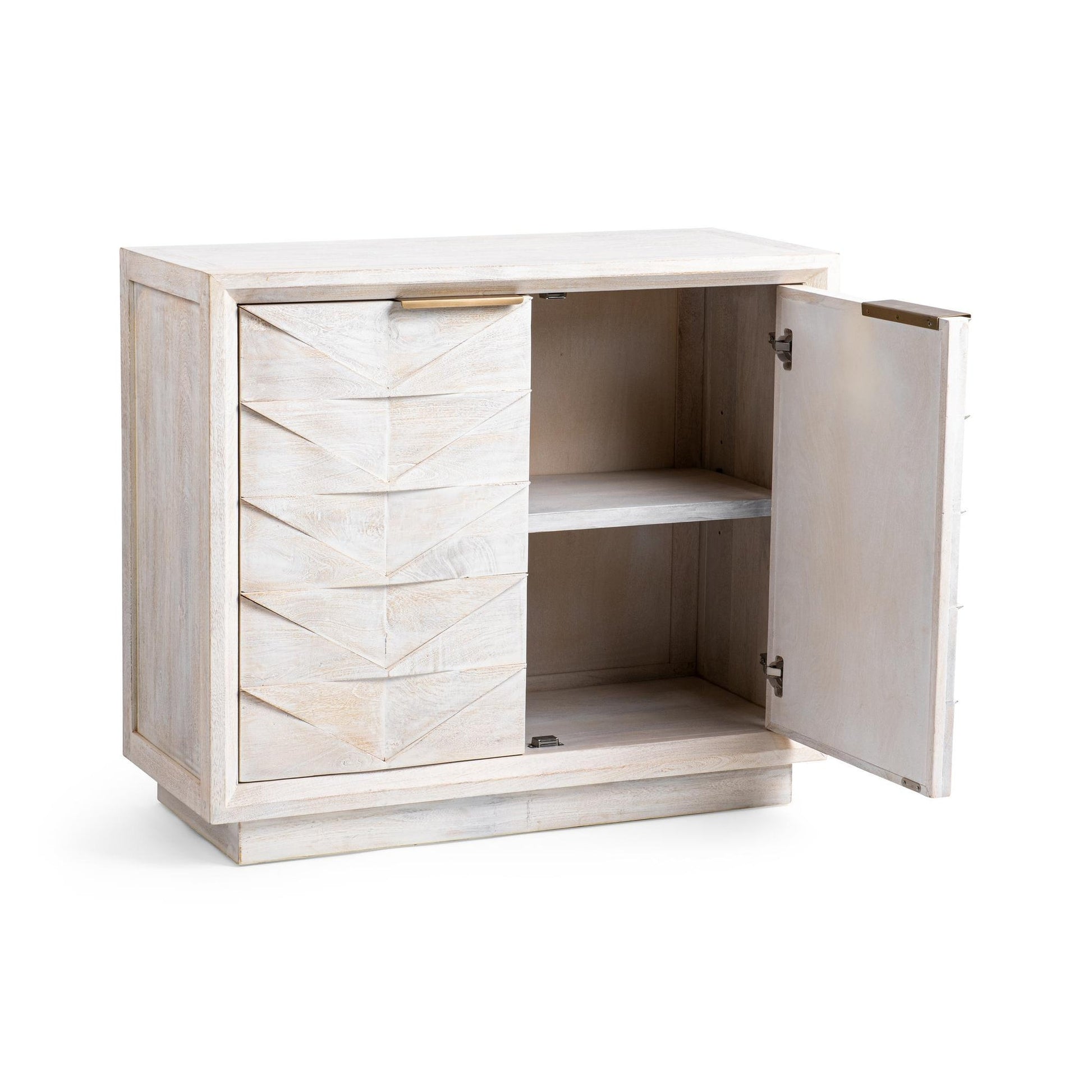Cream Mango Wood Buffets & Cabinet Marvin Two-Door Buffet Collection