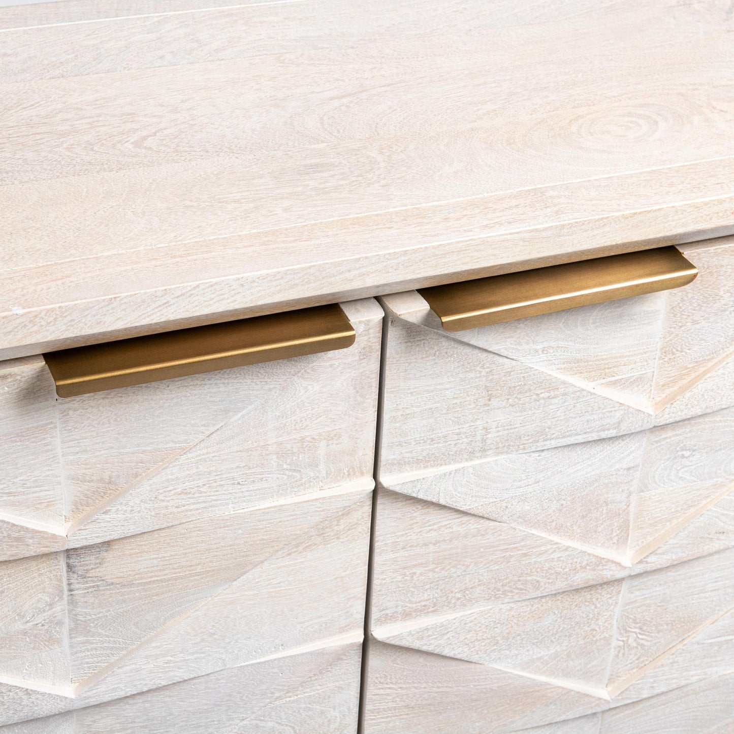 Cream Mango Wood Buffets & Cabinet Marvin Two-Door Buffet Collection