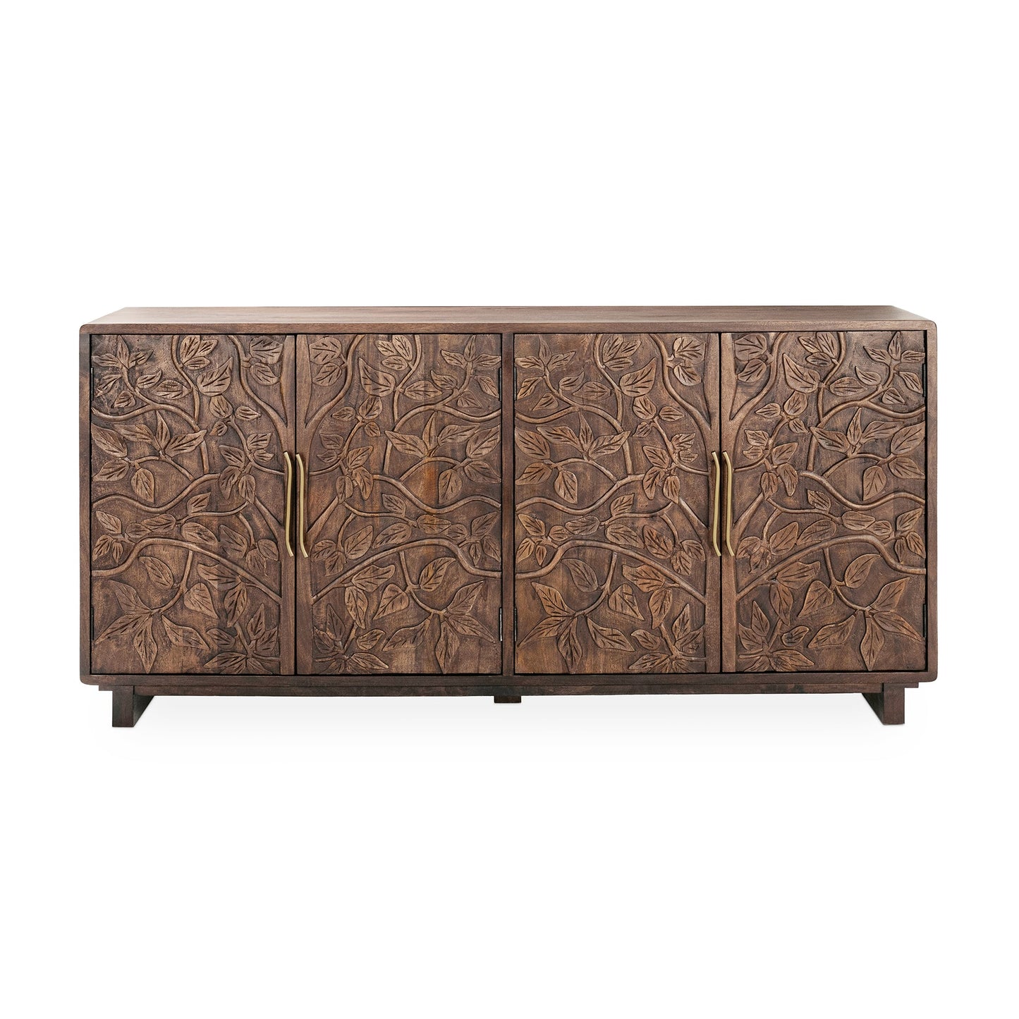Kona Brown Mango Wood Buffets & Cabinet Albero Four-Door Buffet Collection