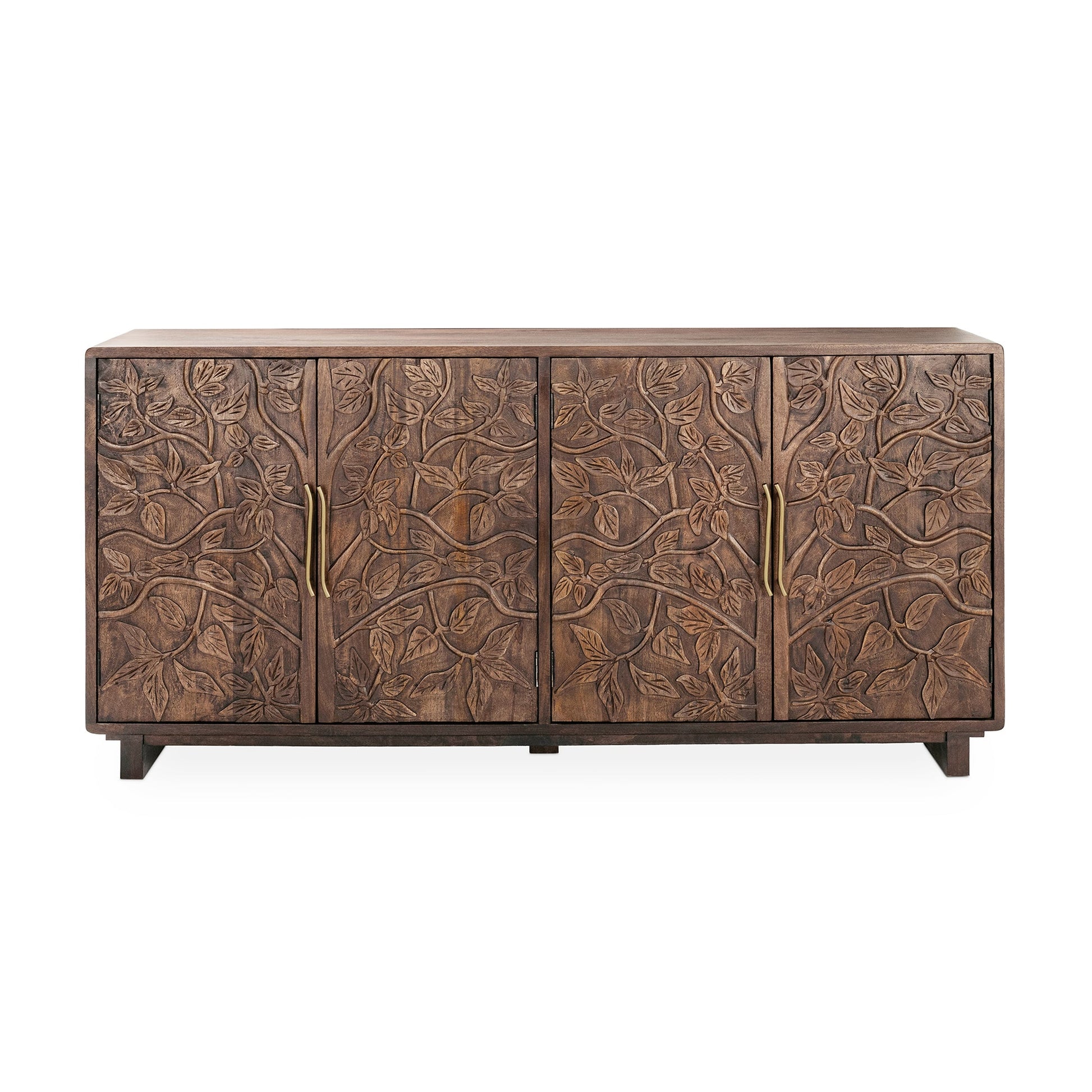 Kona Brown Mango Wood Buffets & Cabinet Albero Four-Door Buffet Collection