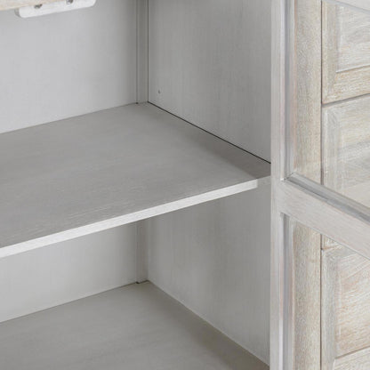 Creamwood Mango Wood Buffets & Cabinet Isha Three-Drawer Two-Door Cabinet Collection