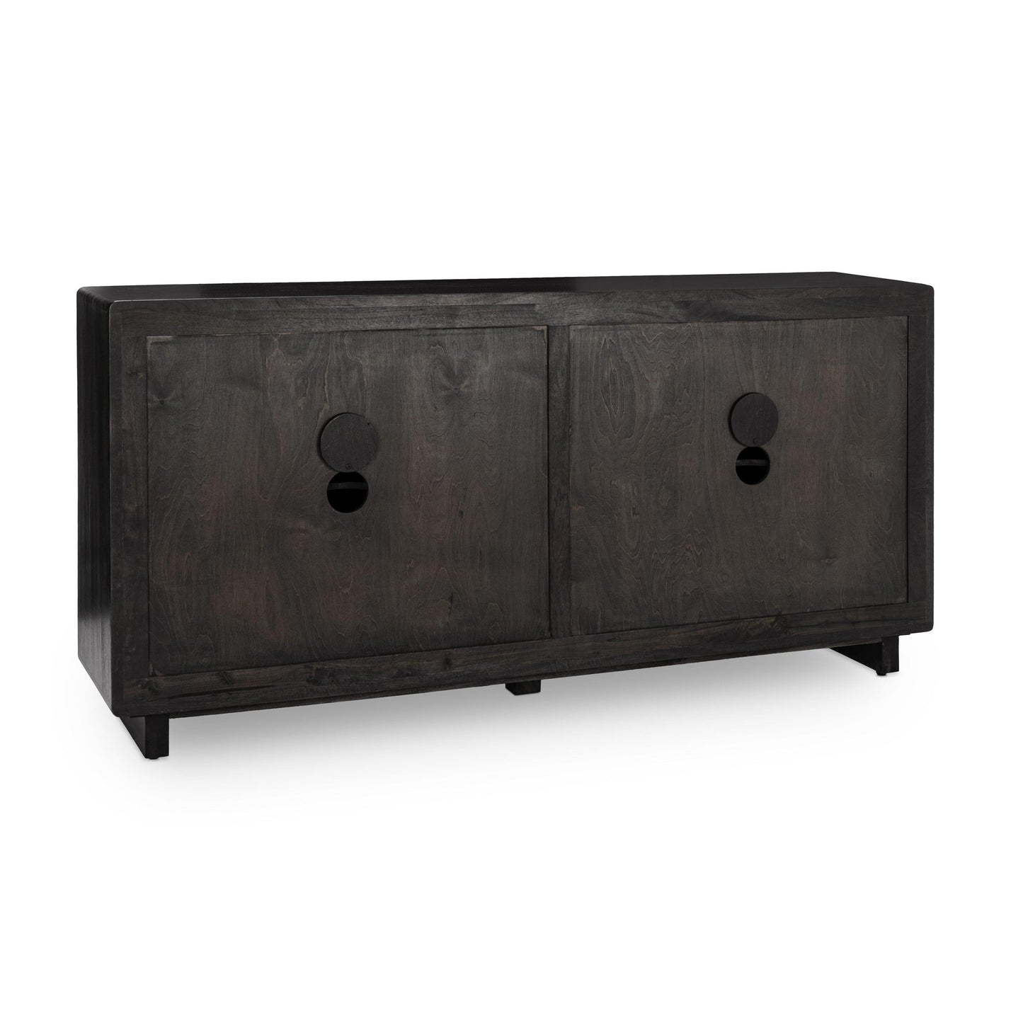 Black Mango Wood Buffets & Cabinet Albero Four-Door Buffet Collection