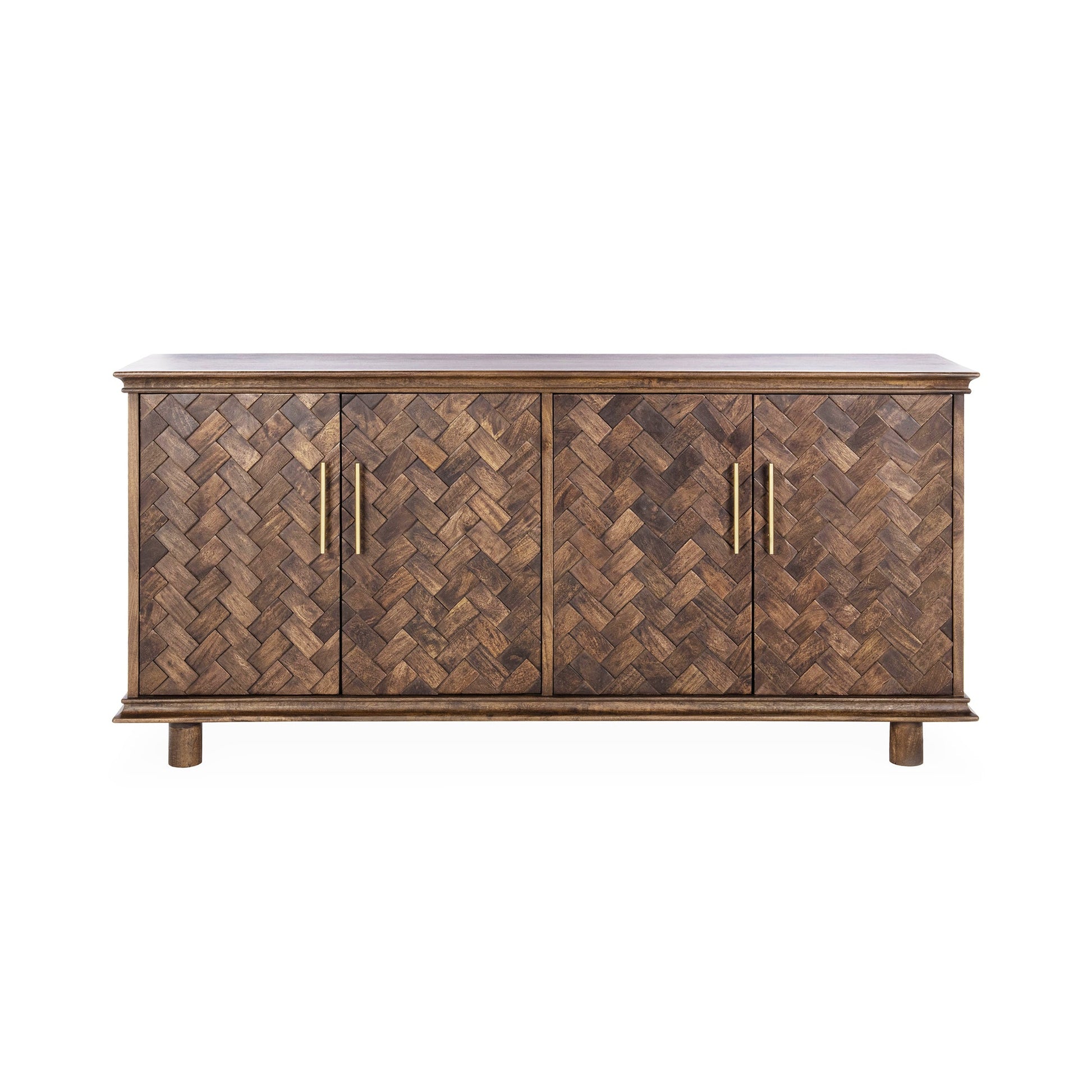 Kona Brown Mango Wood Buffets & Cabinet Shira Four-Door Buffet Collection