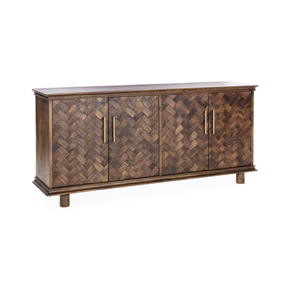 Kona Brown Mango Wood Buffets & Cabinet Shira Four-Door Buffet Collection