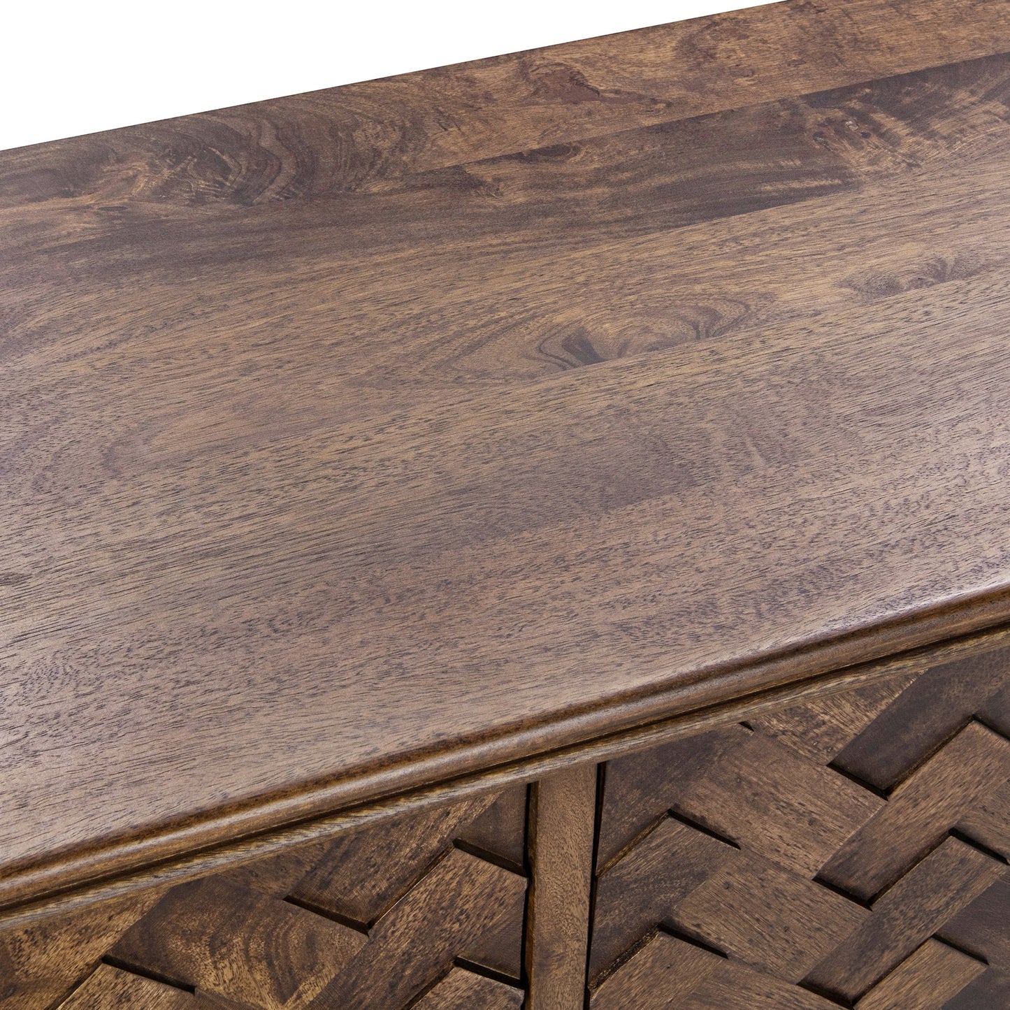 Kona Brown Mango Wood Buffets & Cabinet Shira Four-Door Buffet Collection