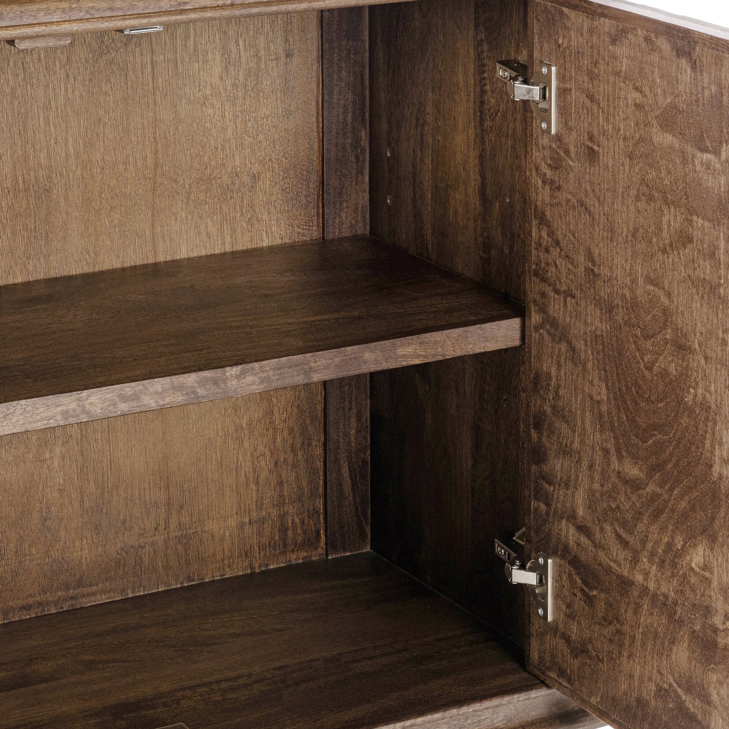 Kona Brown Mango Wood Buffets & Cabinet Shira Four-Door Buffet Collection