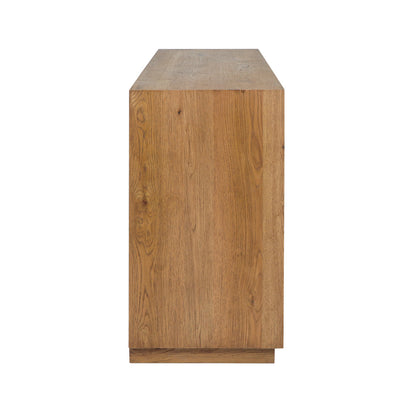 Caramel Brown Oak Veneer Dresser Santa Clara Six-Drawer Dresser Collection