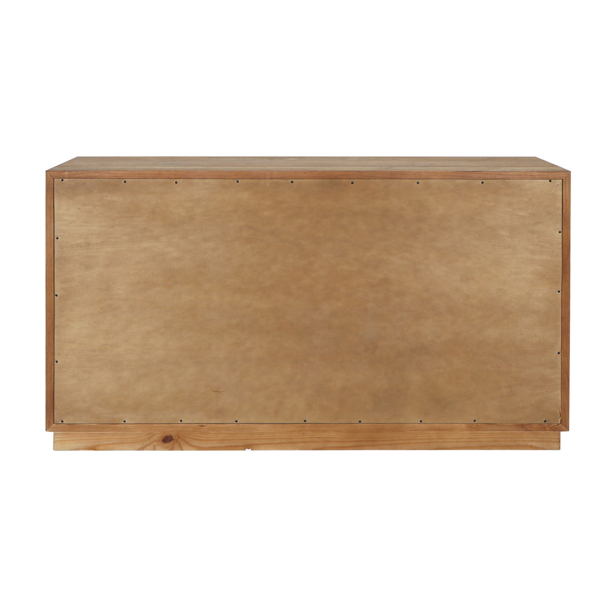 Caramel Brown Oak Veneer Dresser Santa Clara Six-Drawer Dresser Collection