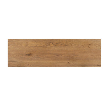 Caramel Brown Oak Veneer Dresser Santa Clara Six-Drawer Dresser Collection