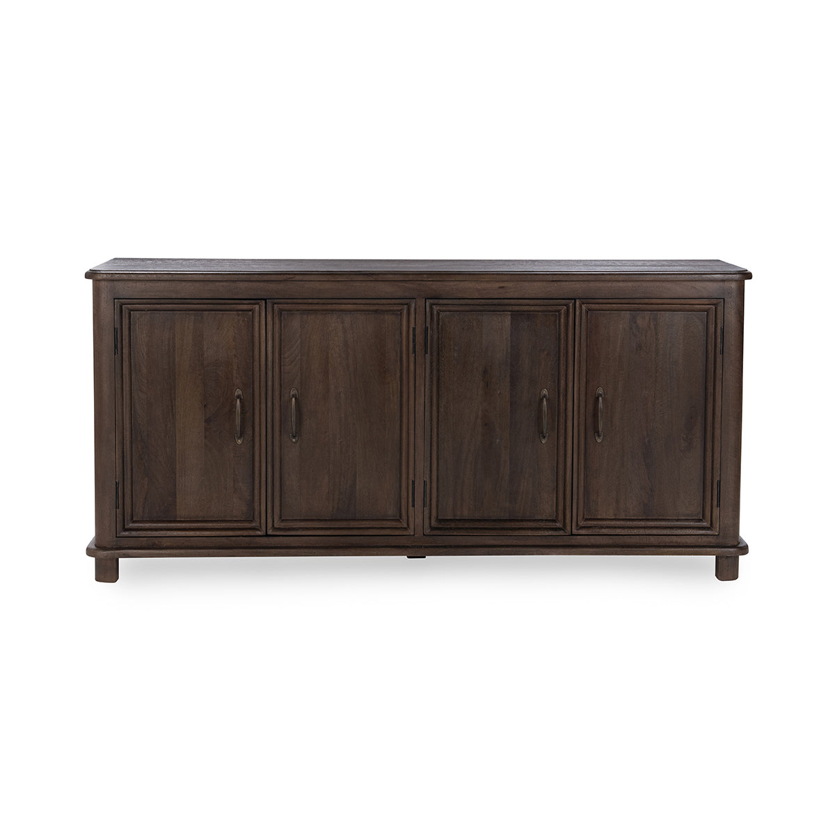 Cocoa Brown Mango Wood Buffets & Cabinet Brookside Four-Door Cabinet Collection