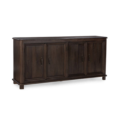 Cocoa Brown Mango Wood Buffets & Cabinet Brookside Four-Door Cabinet Collection