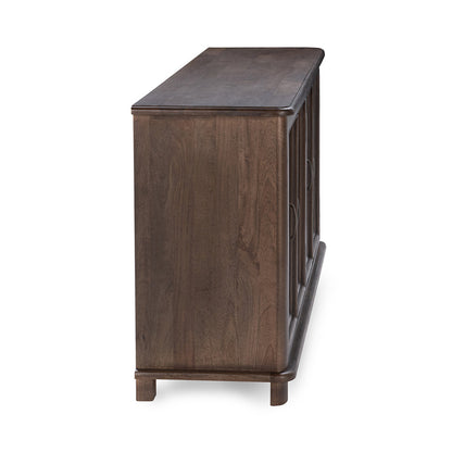Cocoa Brown Mango Wood Buffets & Cabinet Brookside Four-Door Cabinet Collection