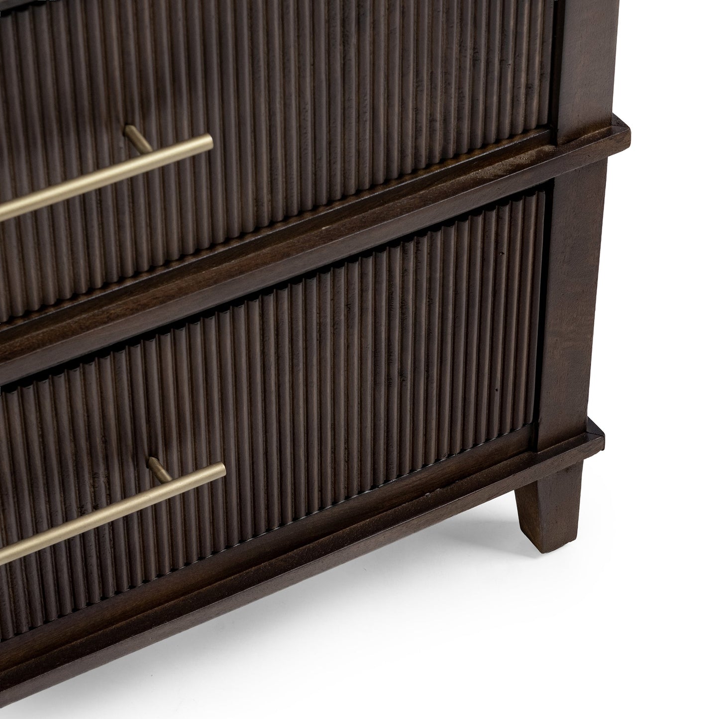 Auburn Walnut Mango Wood Chest Westlake Three-Drawer Chest Collection