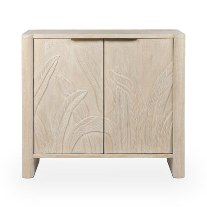 Cream Mango Wood Buffets & Cabinet Ledro Two-Door Cabinet Collection