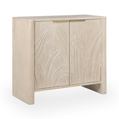 Cream Mango Wood Buffets & Cabinet Ledro Two-Door Cabinet Collection