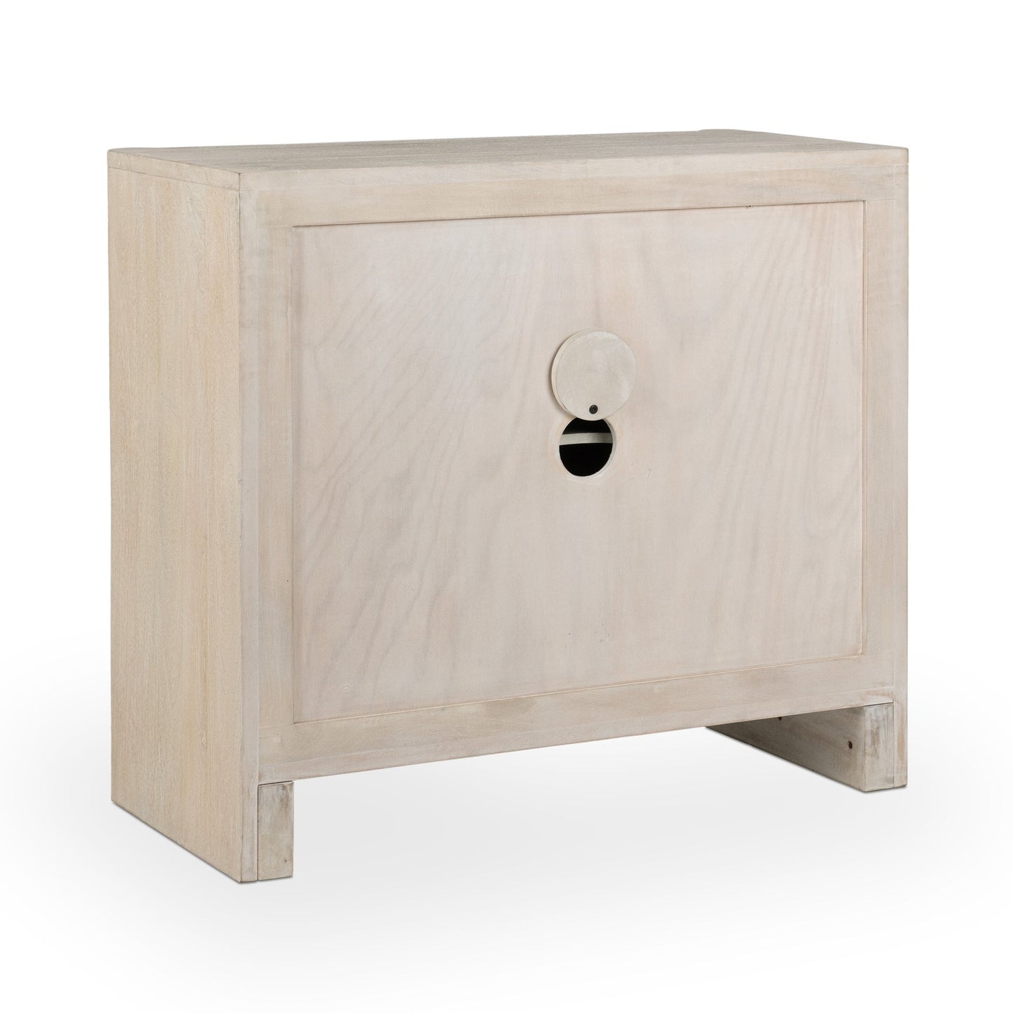 Cream Mango Wood Buffets & Cabinet Ledro Two-Door Cabinet Collection