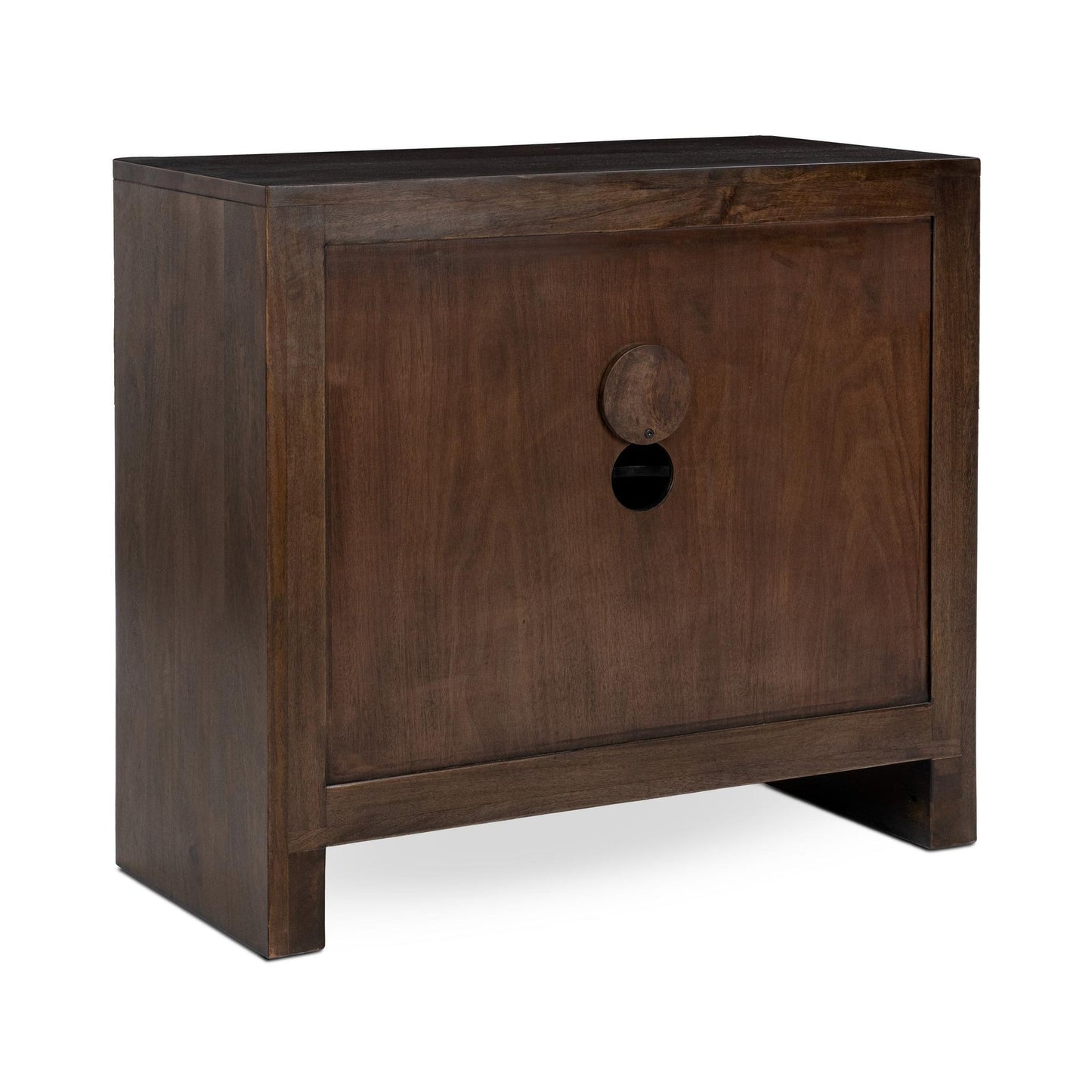 Dark Brown Mango Wood Buffets & Cabinet Ledro Two-Door Cabinet Collection