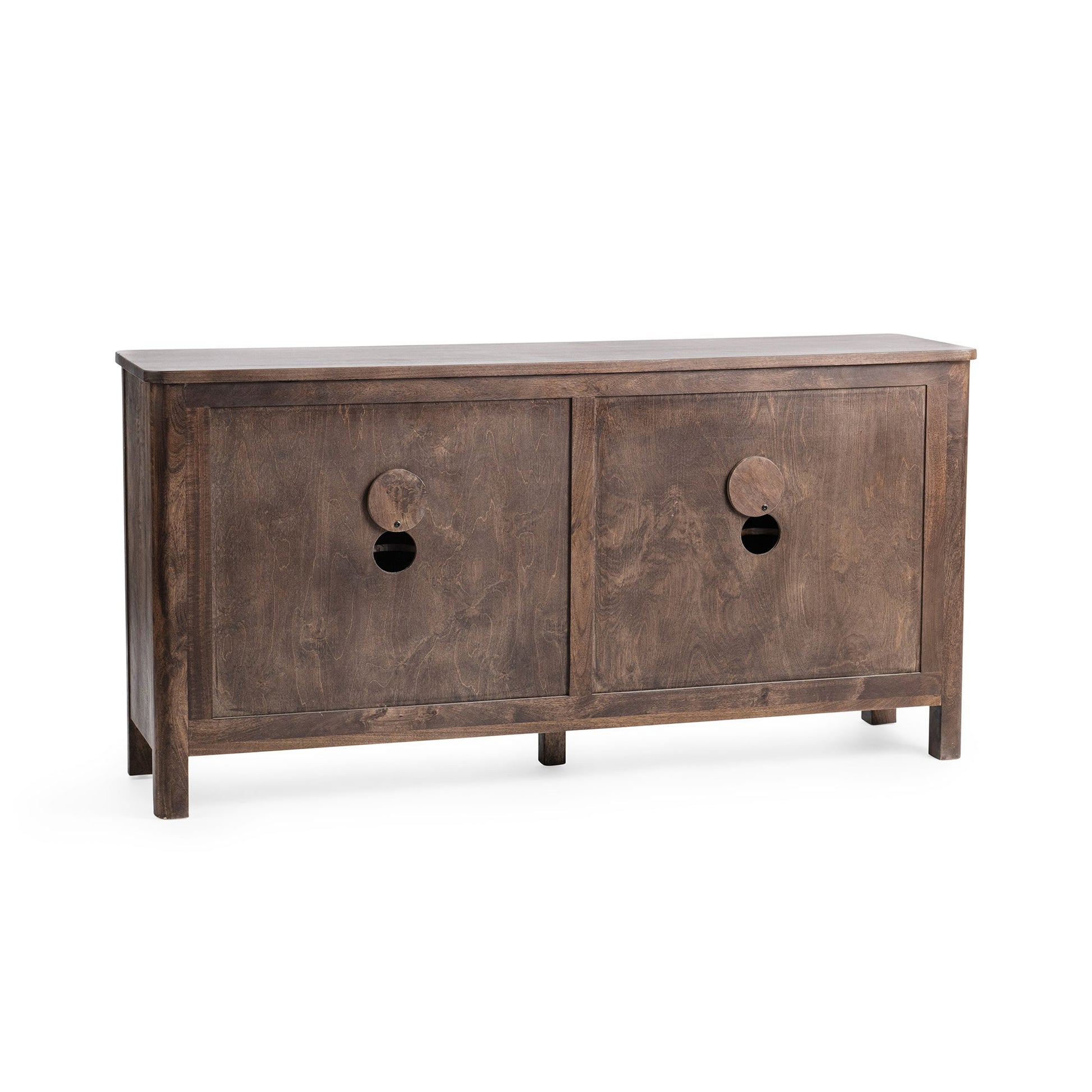 Kona Brown Mango Wood Buffets & Cabinet Lina Four-Door Cabinet Collection
