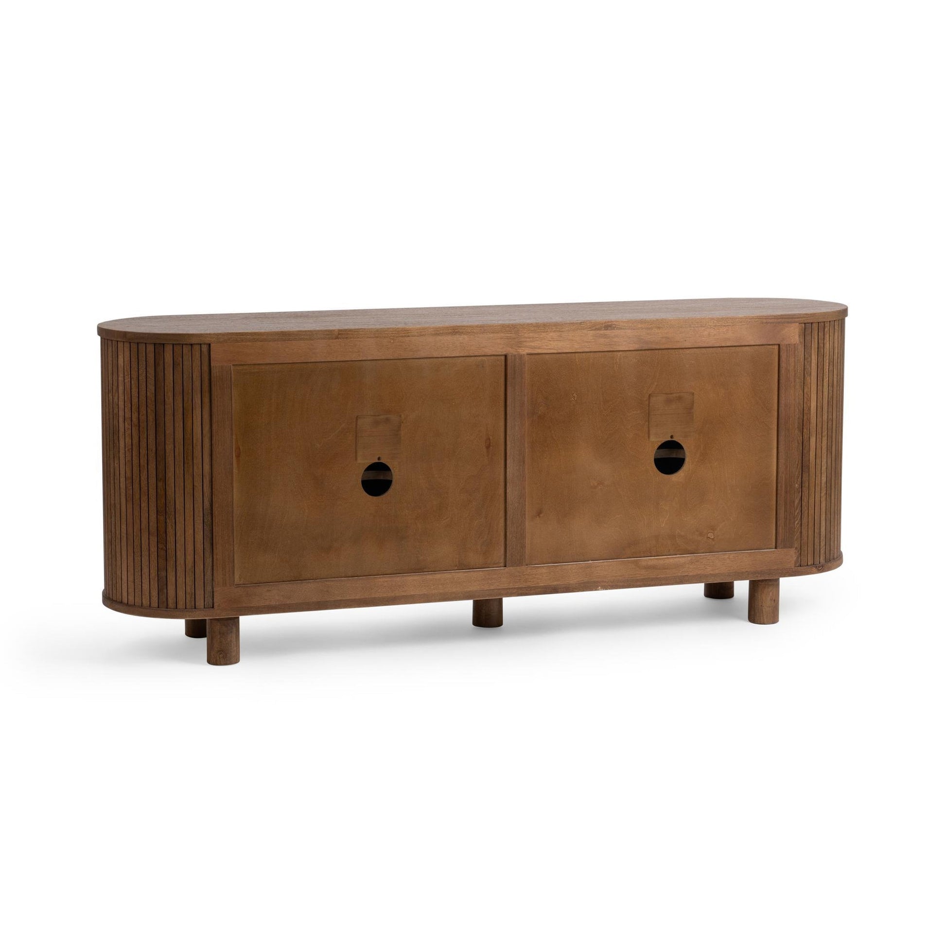 Artisan Brown Mango Wood Buffets & Cabinet Lyle Four-Door Cabinet Collection