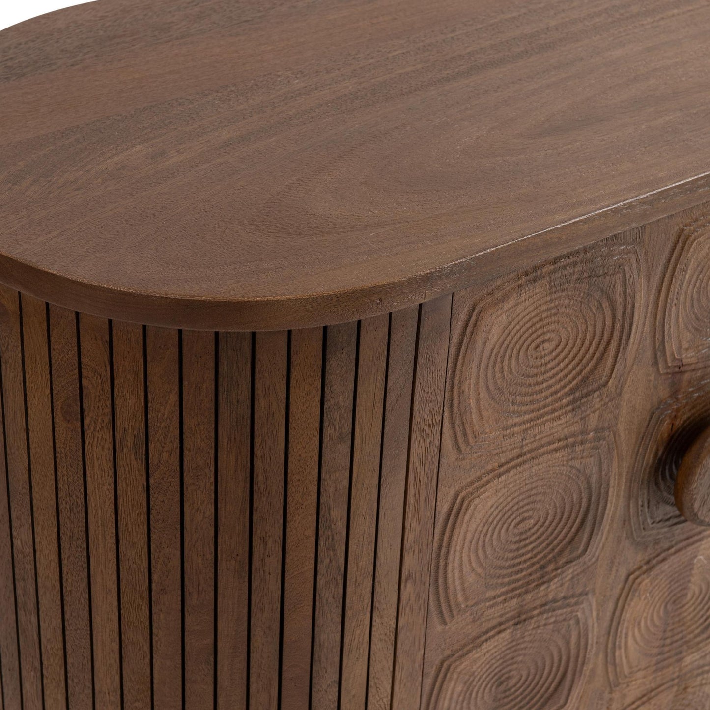 Artisan Brown Mango Wood Buffets & Cabinet Lyle Four-Door Cabinet Collection