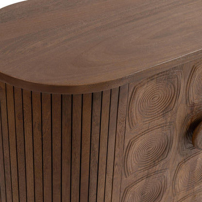 Artisan Brown Mango Wood Buffets & Cabinet Lyle Four-Door Cabinet Collection
