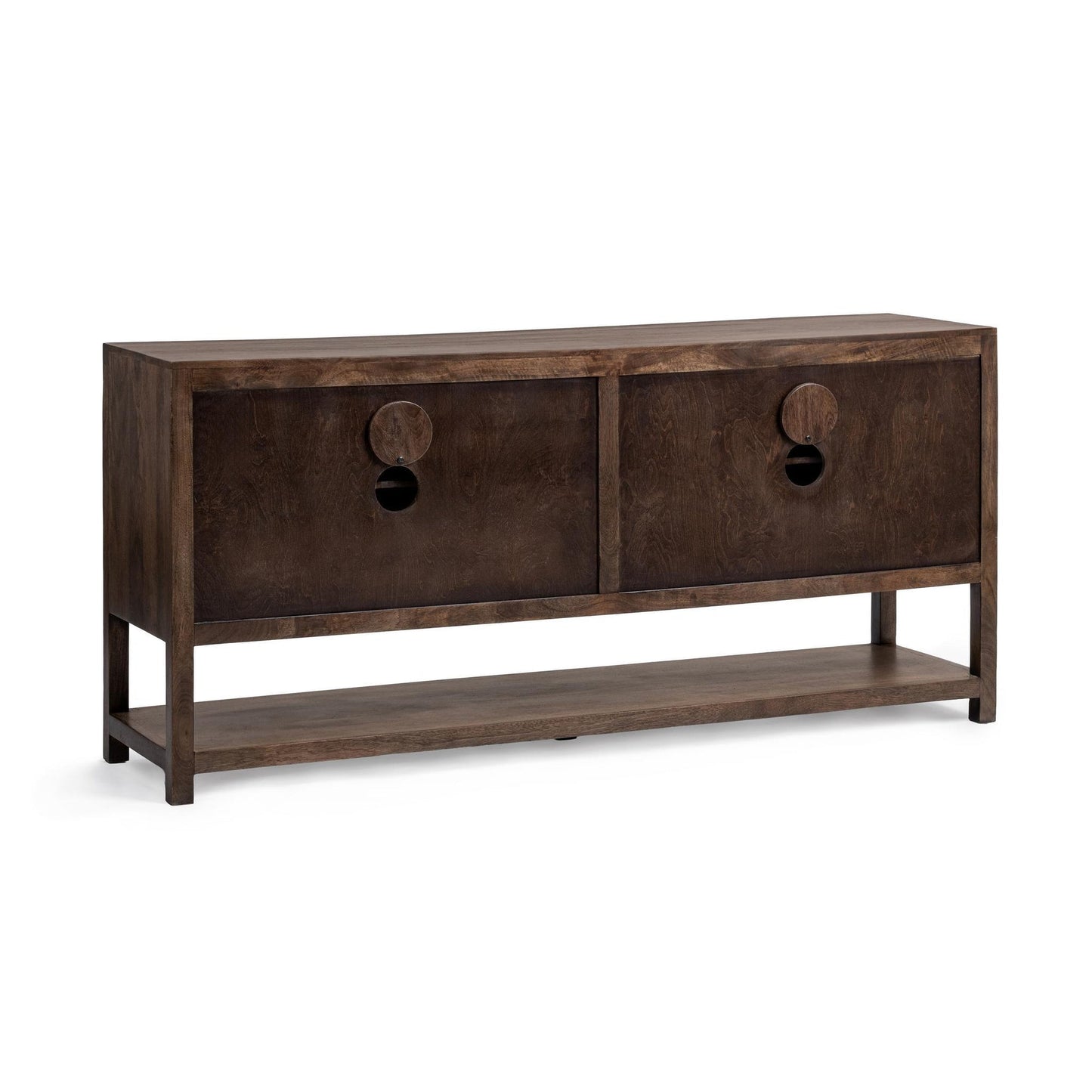 Tundra Brown Mango Wood Buffets & Cabinet Costa Four-Door Cabinet Collection