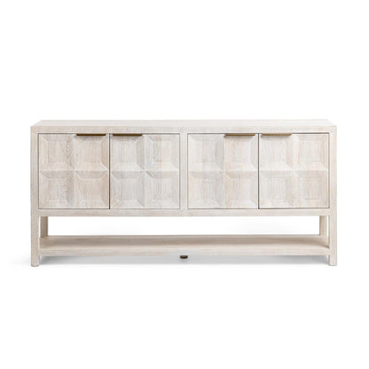 Cream Mango Wood Buffets & Cabinet Costa Four-Door Cabinet Collection