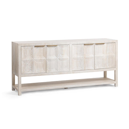 Cream Mango Wood Buffets & Cabinet Costa Four-Door Cabinet Collection
