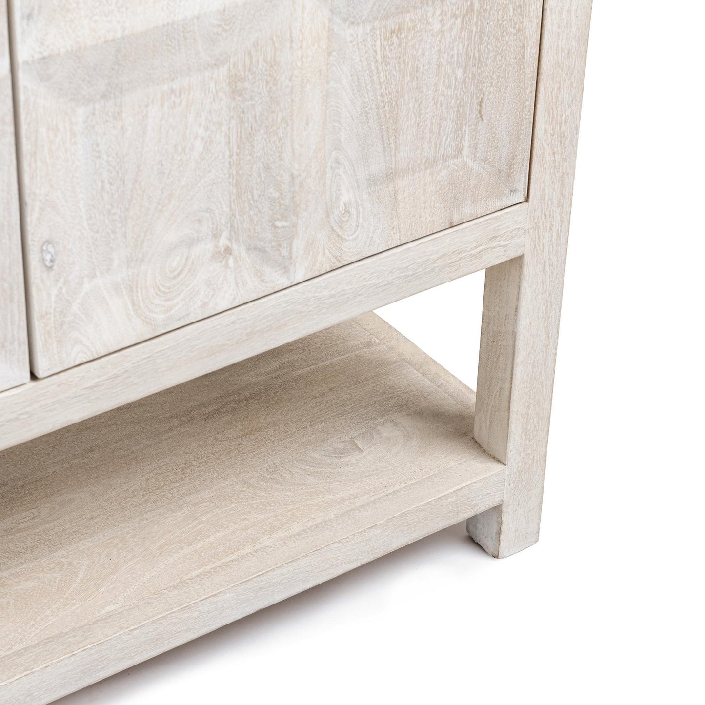 Cream Mango Wood Buffets & Cabinet Costa Four-Door Cabinet Collection