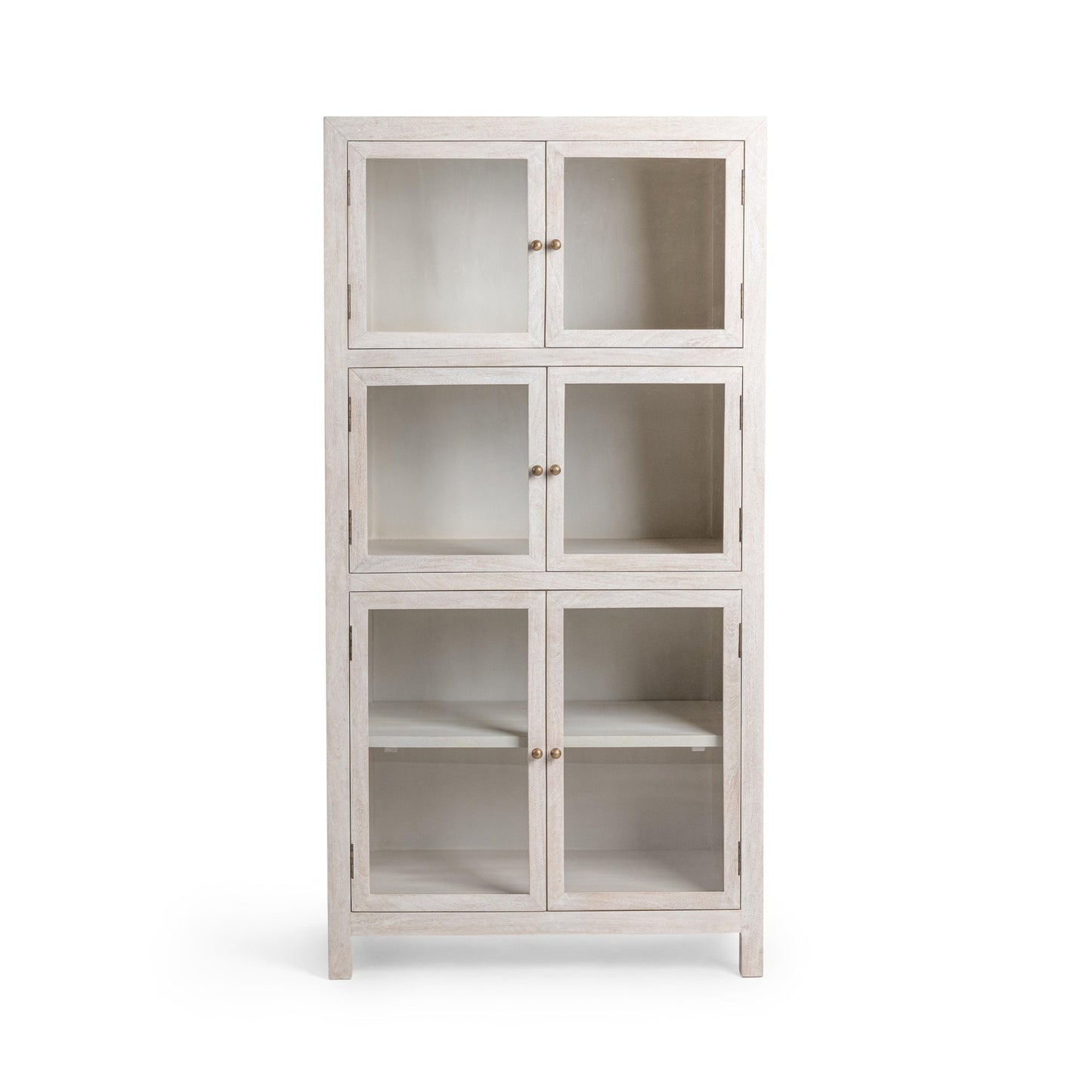 Creamwood Mango Wood Display Cabinet Hera Display Cabinet Collection
