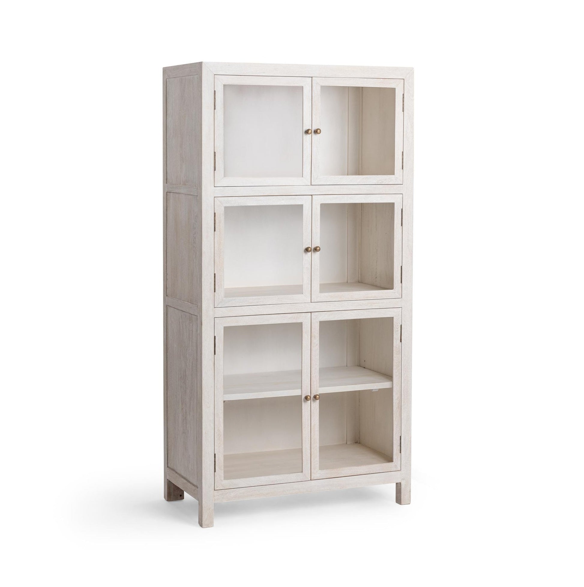 Hera Display Cabinet Creamwood