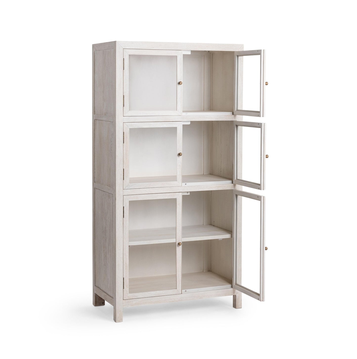 Creamwood Mango Wood Display Cabinet Hera Display Cabinet Collection