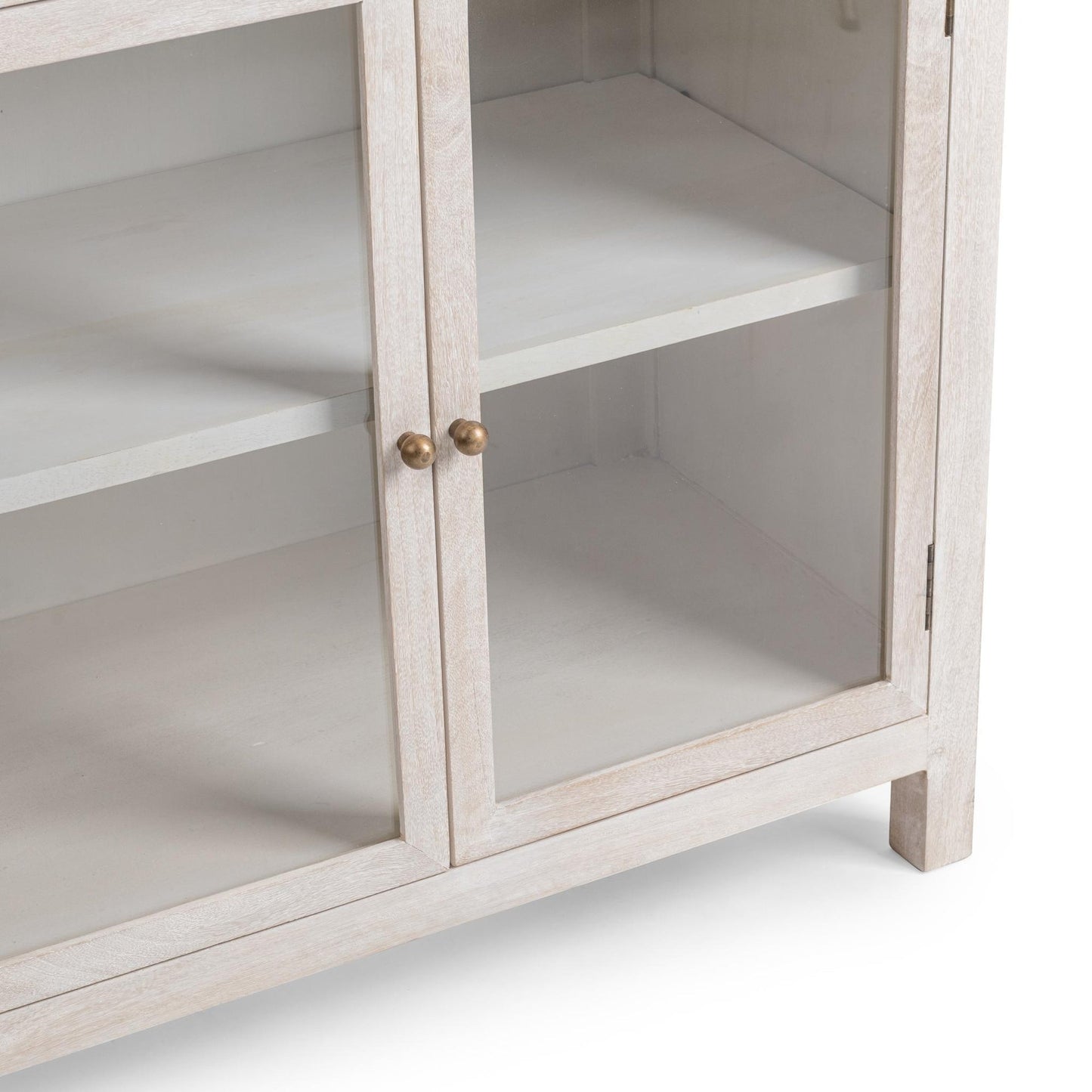 Hera Display Cabinet Creamwood