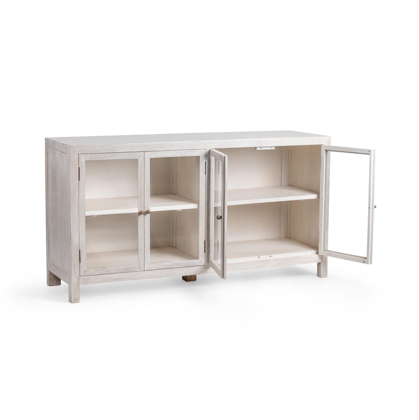 Creamwood Mango Wood Buffets & Cabinet Hera Four-Door Buffet Collection