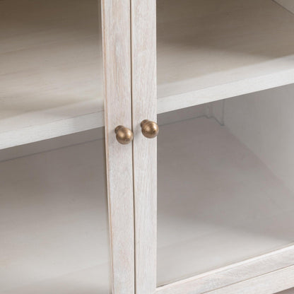 Creamwood Mango Wood Buffets & Cabinet Hera Four-Door Buffet Collection