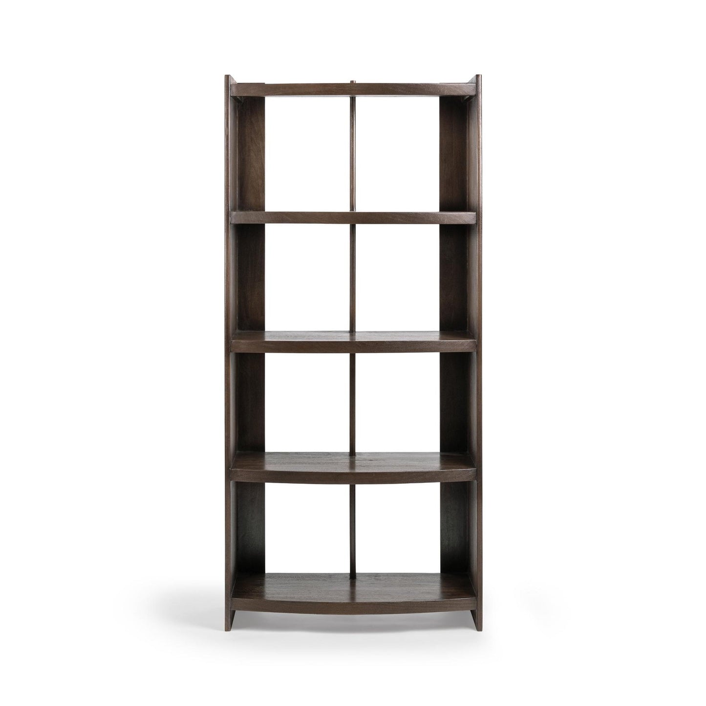 Cocoa Brown Mango Wood Bookcase Kyra Bookshelf Collection