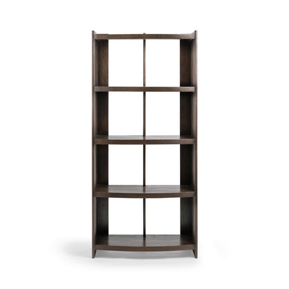 Cocoa Brown Mango Wood Bookcase Kyra Bookshelf Collection