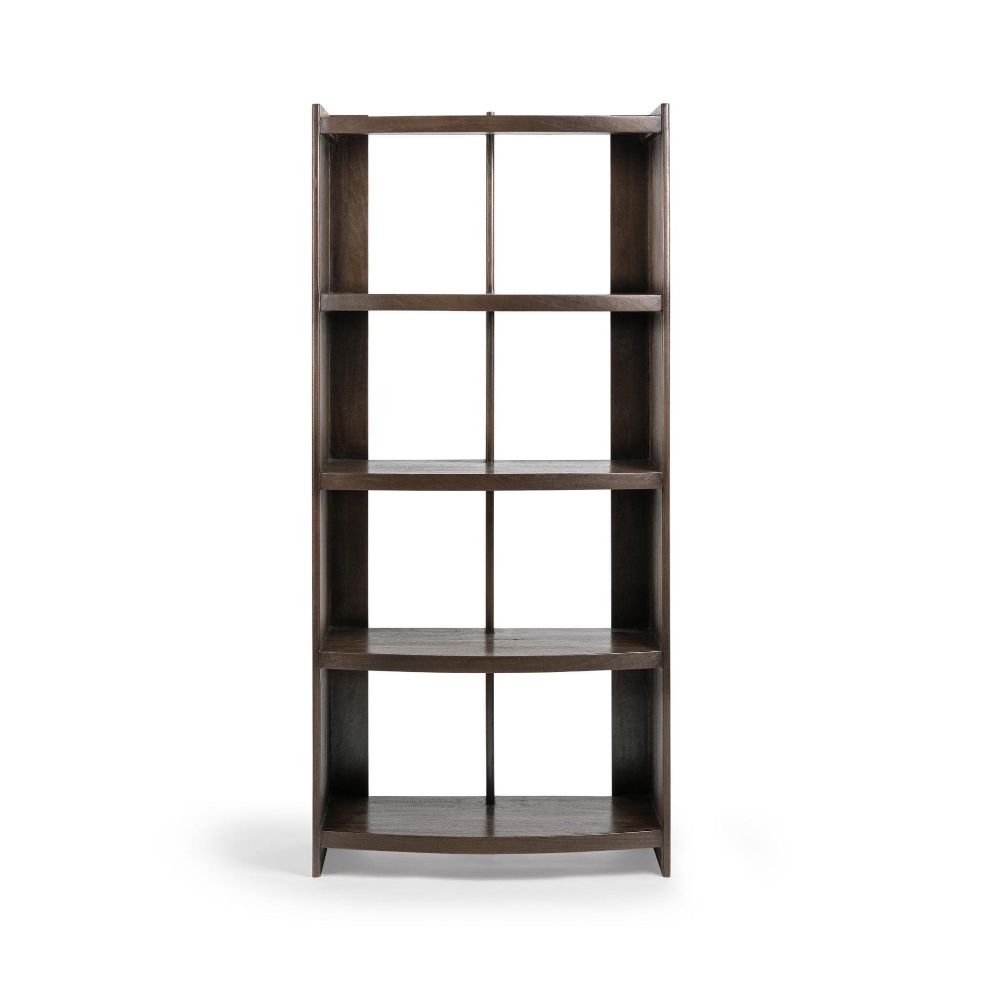 Cocoa Brown Mango Wood Bookcase Kyra Bookshelf Collection