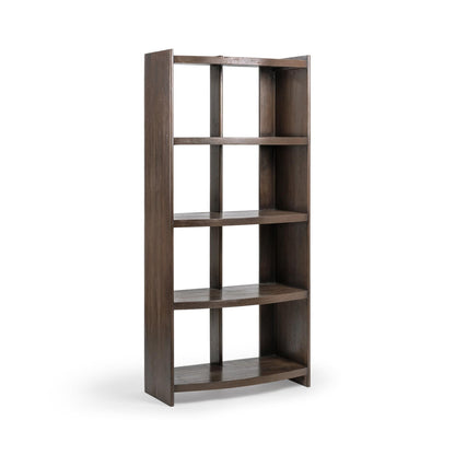 Cocoa Brown Mango Wood Bookcase Kyra Bookshelf Collection