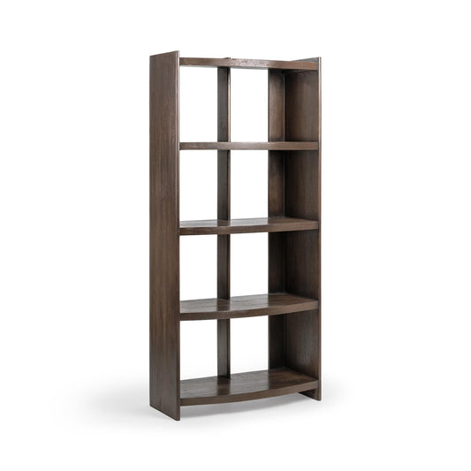 Cocoa Brown Mango Wood Bookcase Kyra Bookshelf Collection