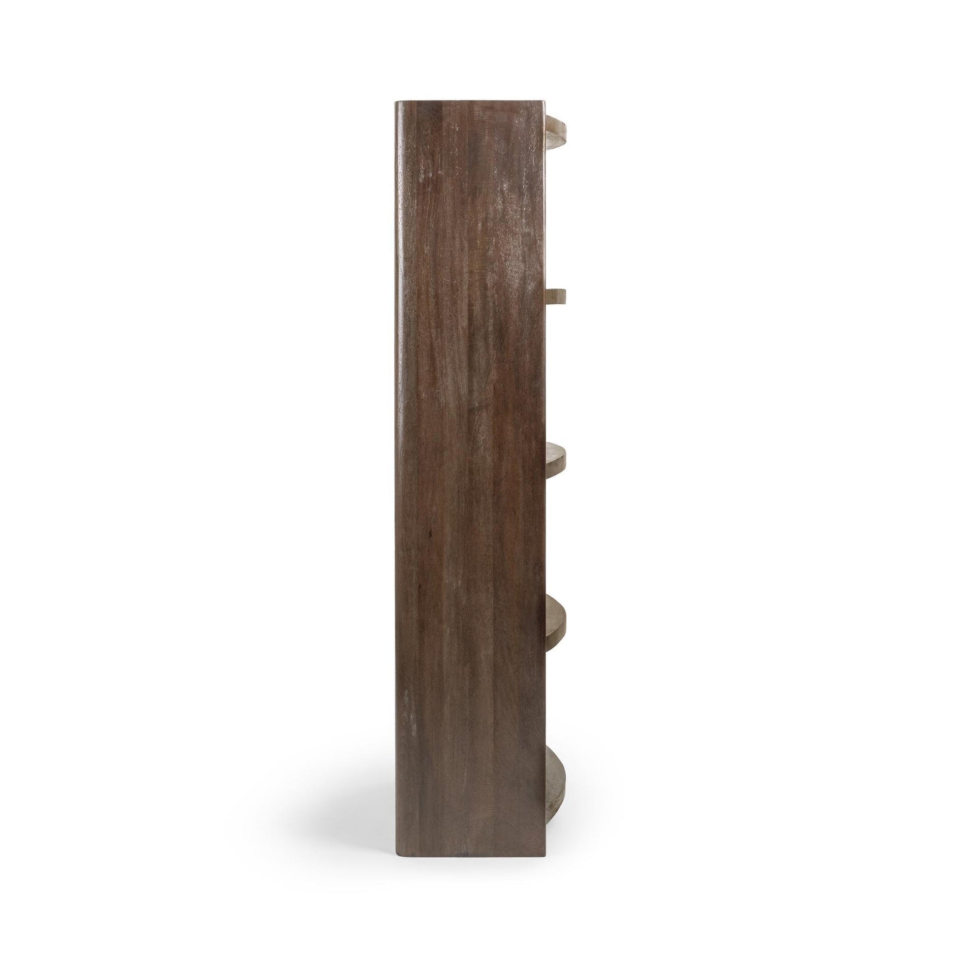 Cocoa Brown Mango Wood Bookcase Kyra Bookshelf Collection