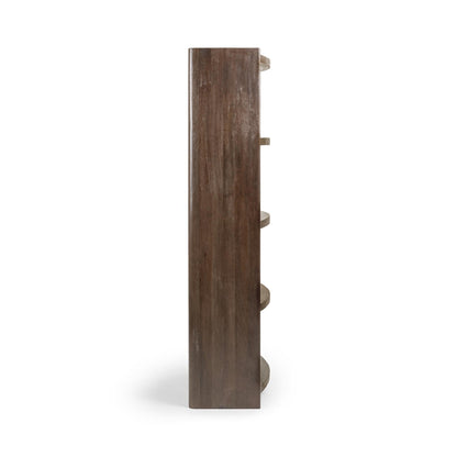 Cocoa Brown Mango Wood Bookcase Kyra Bookshelf Collection