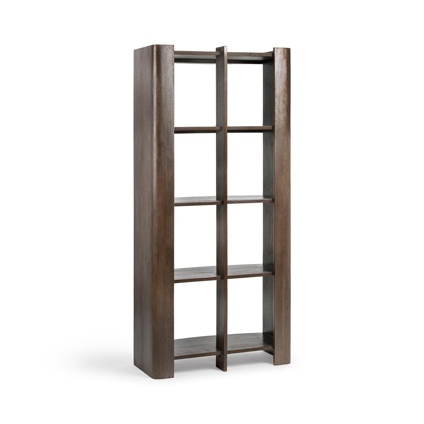 Cocoa Brown Mango Wood Bookcase Kyra Bookshelf Collection