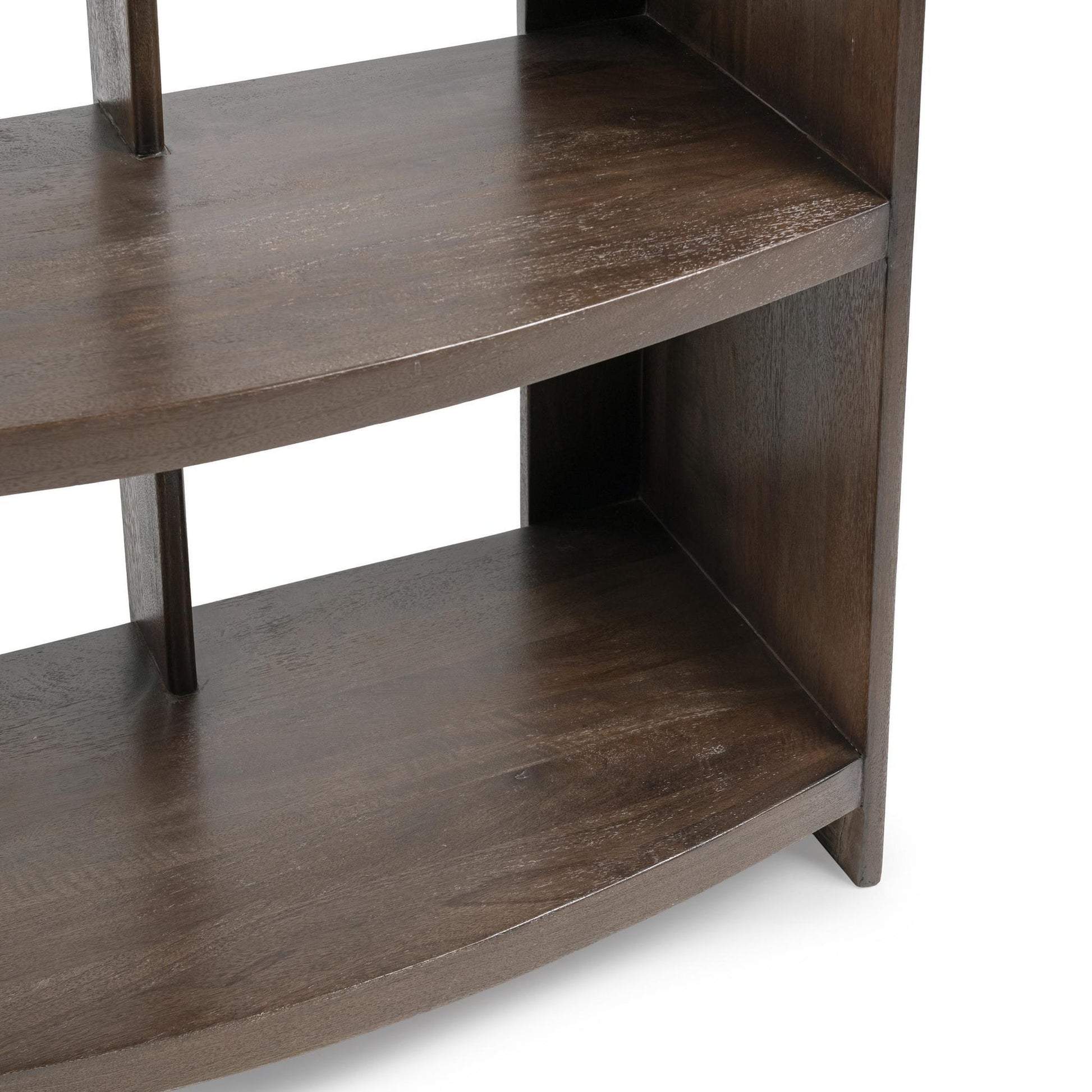 Cocoa Brown Mango Wood Bookcase Kyra Bookshelf Collection