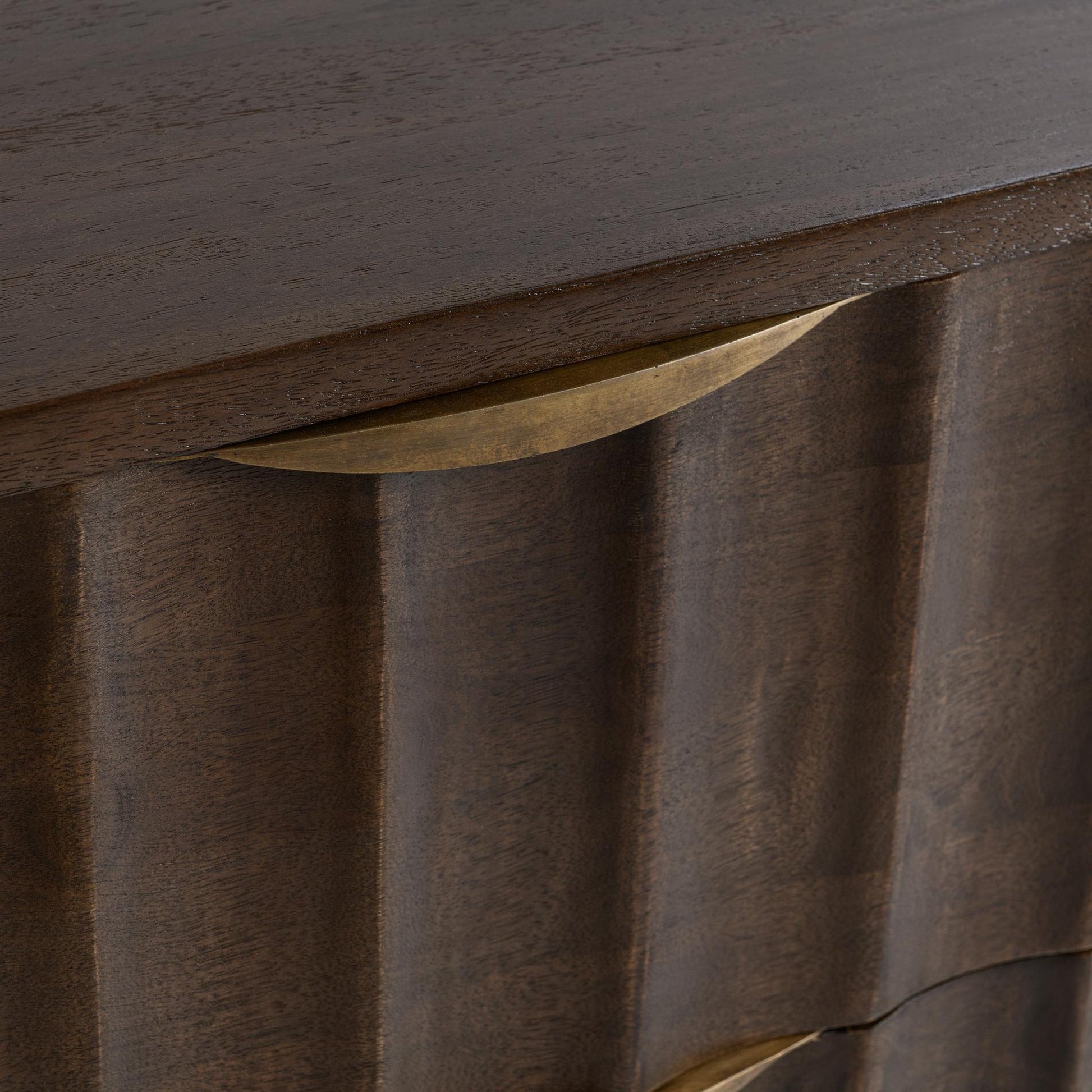 Cocoa Brown Mango Wood Dresser Baylee Six-Drawer Dresser Collection
