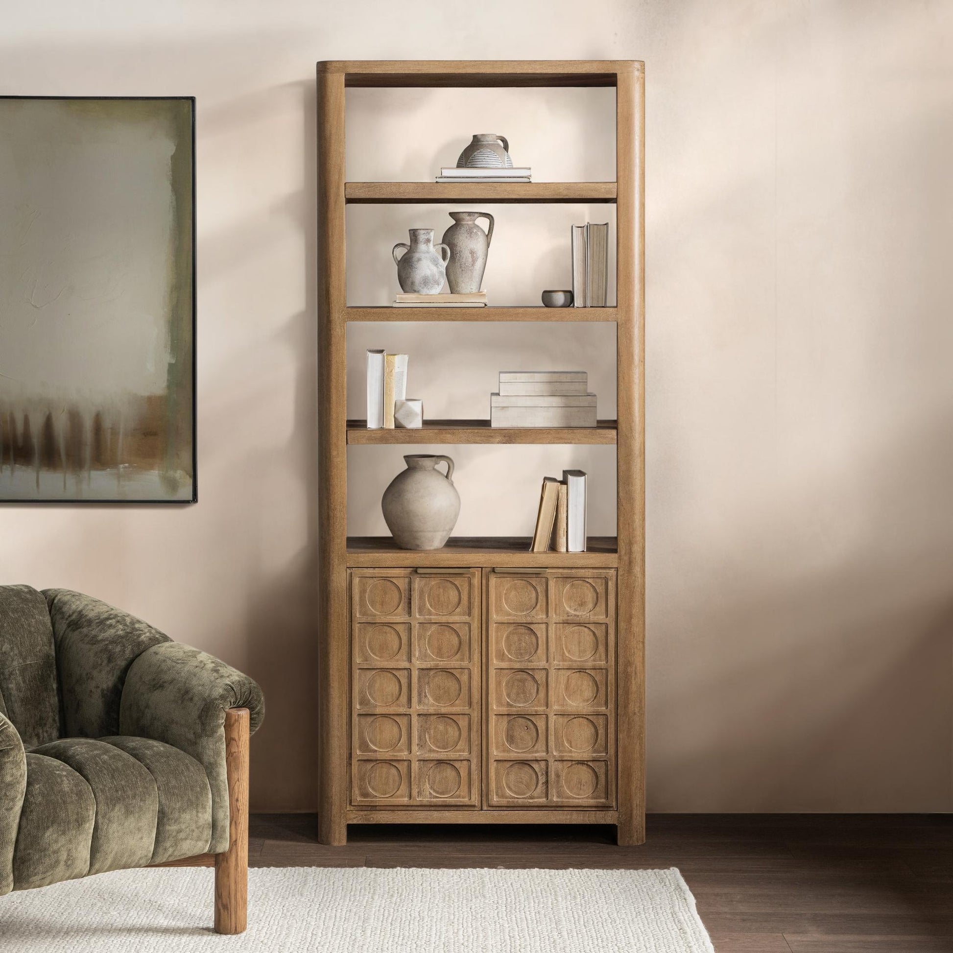 Cleveland Bookcase Sandy Taupe