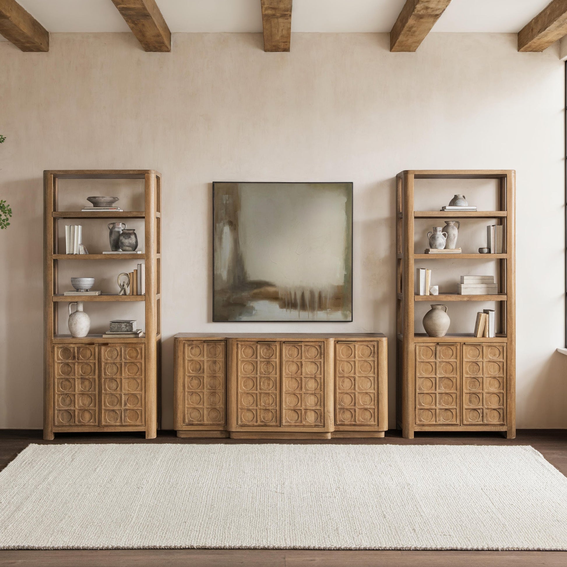 Cleveland Bookcase Sandy Taupe
