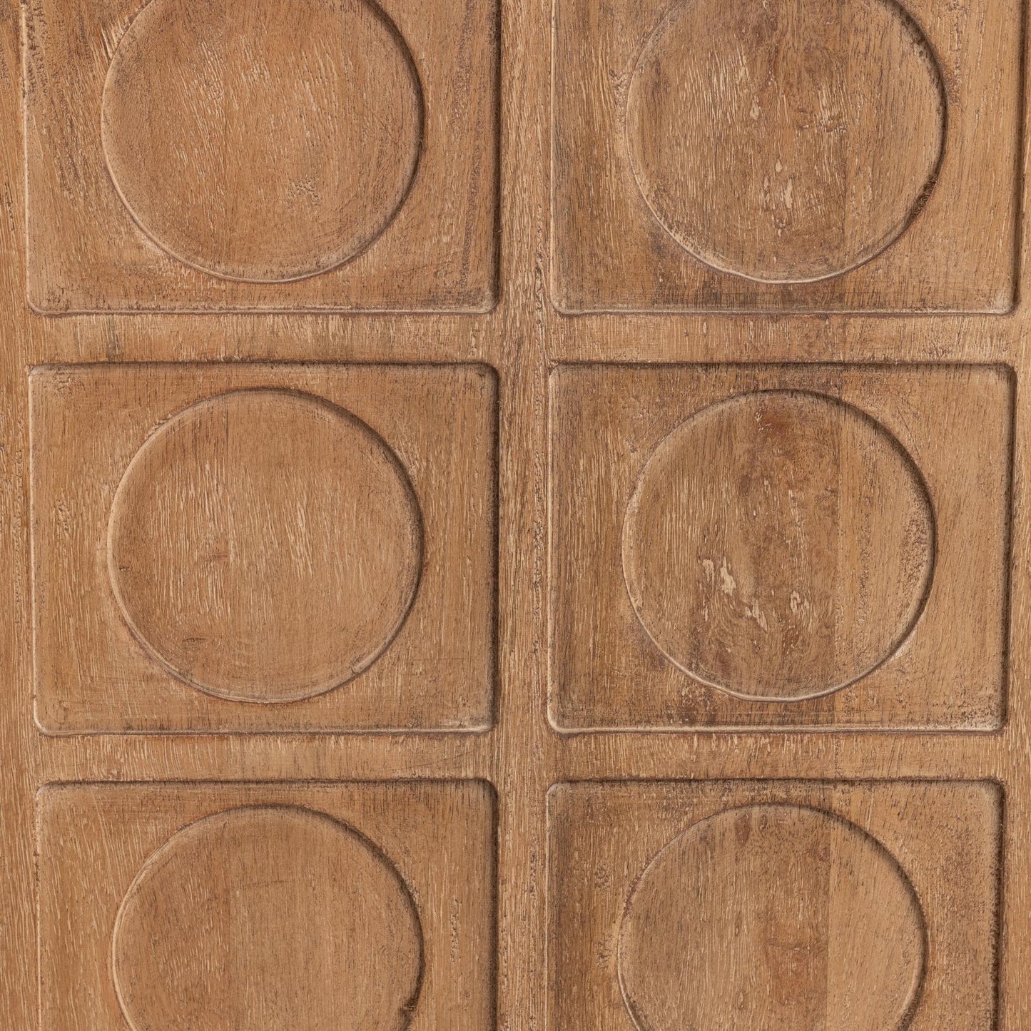 Sandy Taupe Mango Wood Buffets & Cabinet Cleveland Four-Door Cabinet Collection