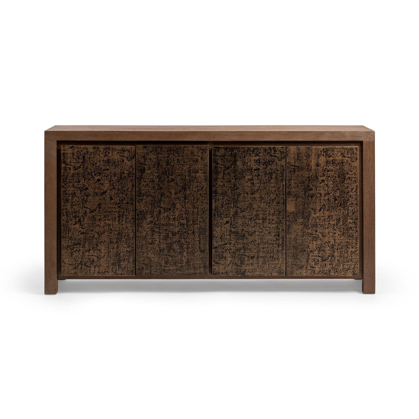Toasted Chestnut Mango Wood Buffets & Cabinet Glendale Four-Door Buffet Collection
